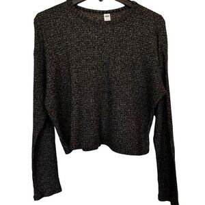 OLD NAVY Loose Cropped Sweater Womens  Sz Small Rib-Knit Soft Sweater